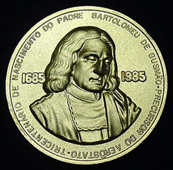Resultado de imagem para medalha de BARTOLOMEU LOURENÇO DE GUSMÃO